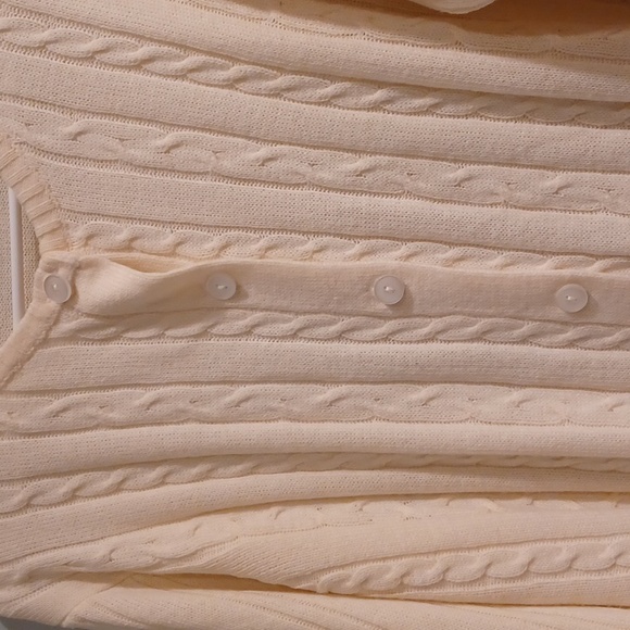 Vintage from the 1990s cardigan cream Turtle Bay - Picture 3 of 5